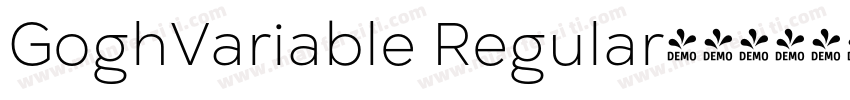 GoghVariable Regular字体转换